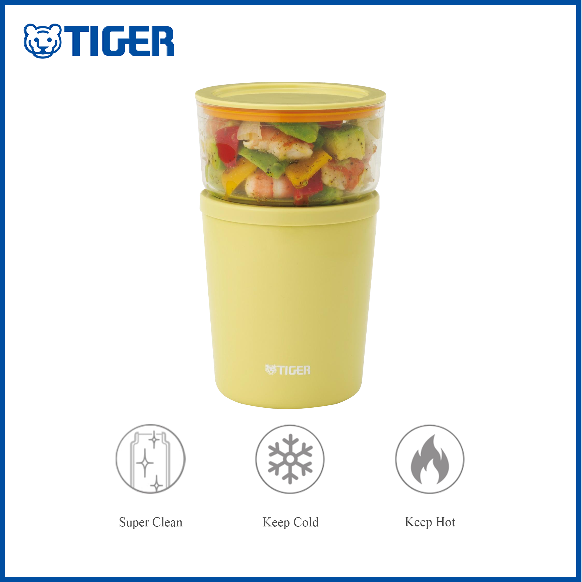 Tiger LCC-A030 Insulated Lunch Box Jar Stainless Steel Cup Container Tableware Container Tableware
