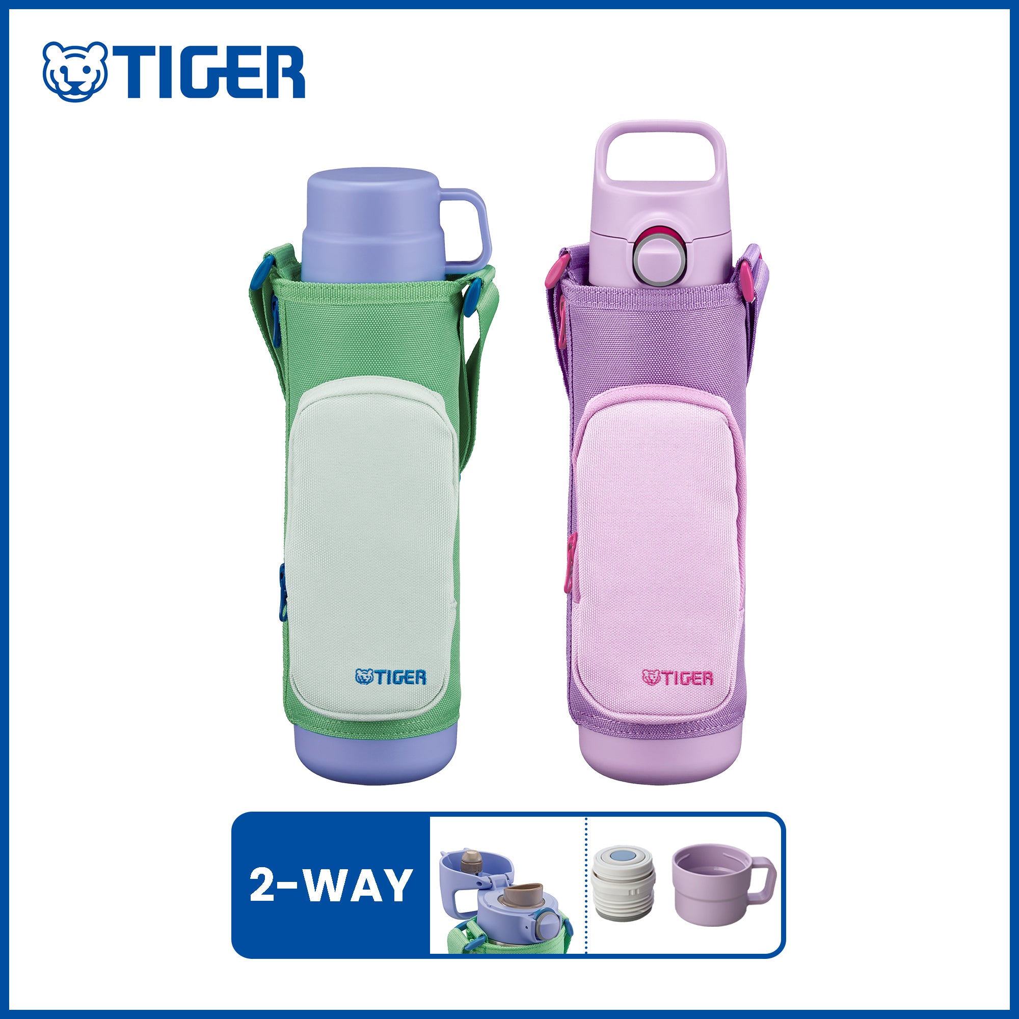 Tiger MTA-Q080 2-way Vacuum Insulated Bottle with Bag