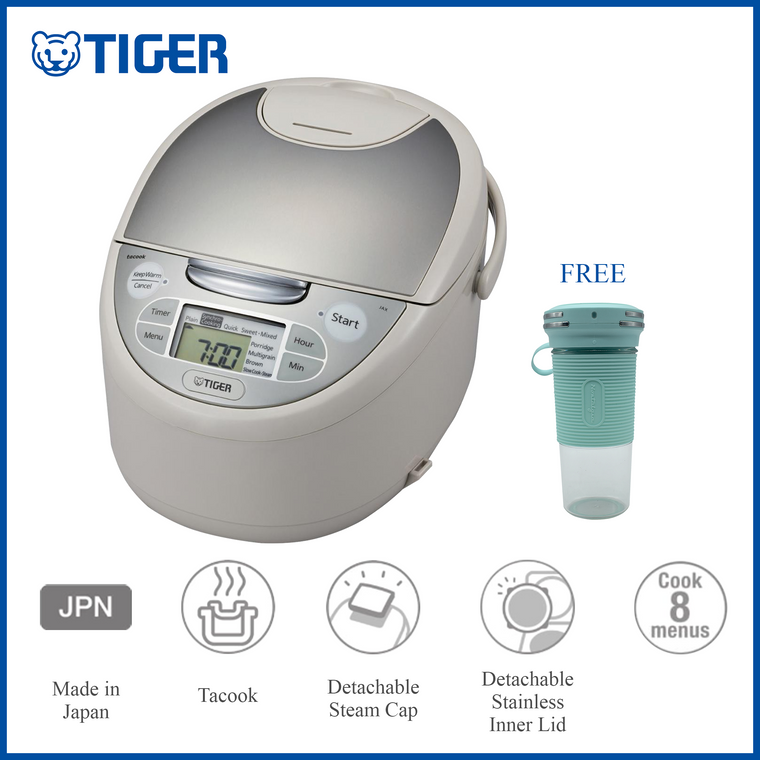 Microcomputer Controlled Rice Cooker JAX-S18S with FREE Rechargeable Fruit Blender