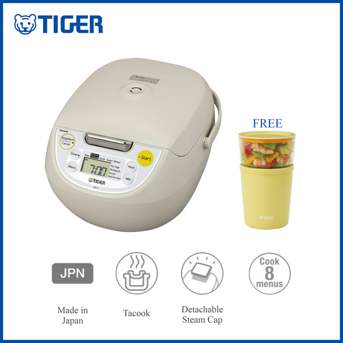 Microcomputer Controlled Rice Cooker JBV-S10S with free Lunch Jar LCC-A030