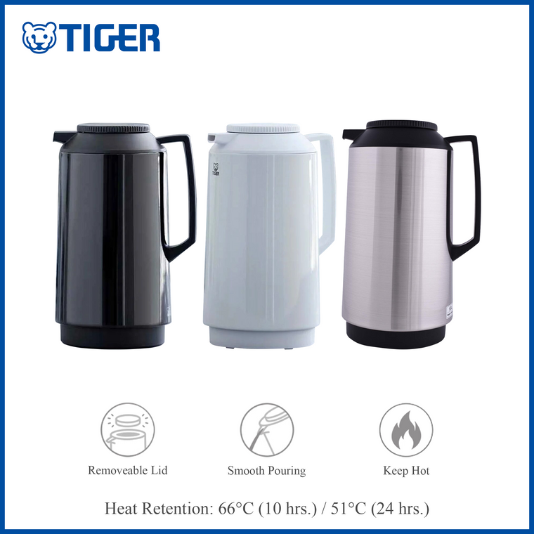 Tiger Handy Thermo Jug PXM-Series Vacuum Insulated Glass Liner Screw Type Cover 1.0 Liter